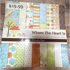 Where The Heart Is Paper Pad 19 Sheets Acid & Lignin Free Made In China WHGSO1